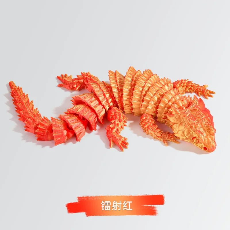 3D Printed Lizards, Home Office and Vehicle Decorations, Landscaping Figurines, Gifts Home Decorative Children's Gift Oasis Select Laser red