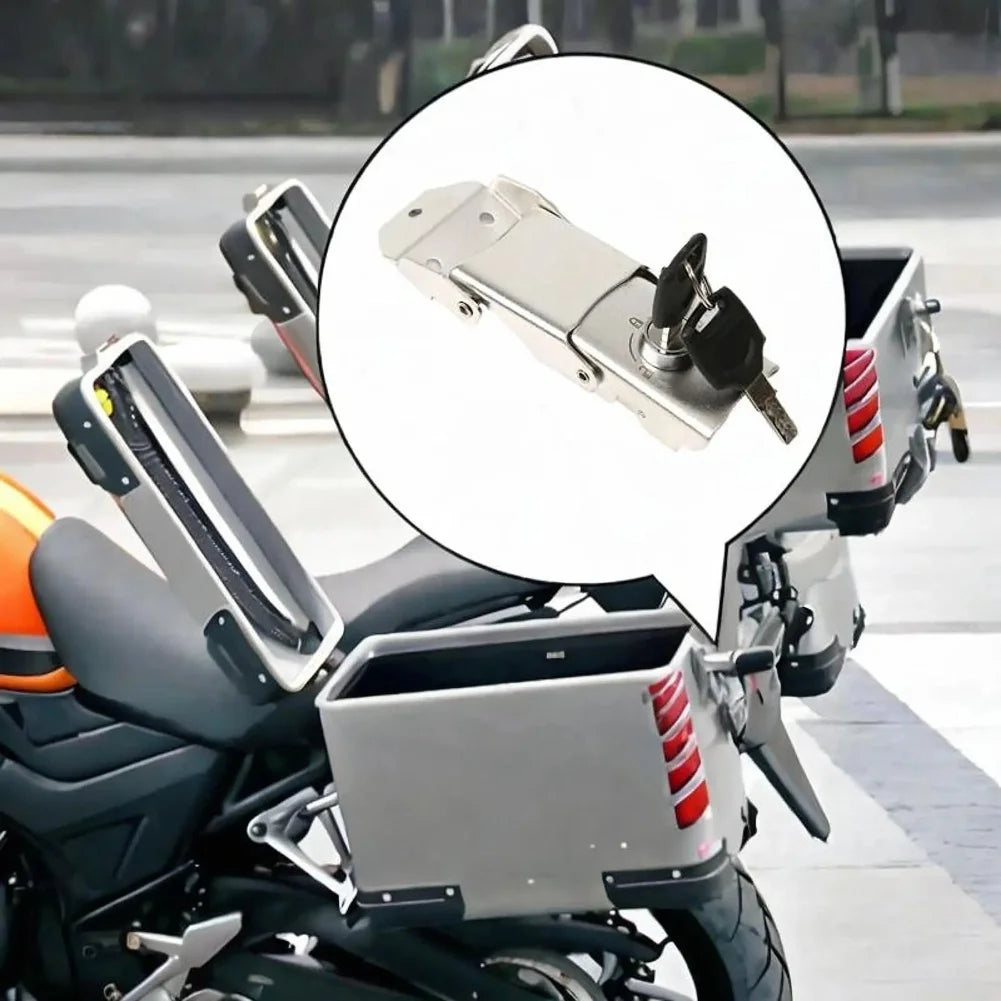 Stainless Steel Motorcycle Trunk Buckle Lock + 2 Keys Motorcycle Trunk Lock Oasis Select