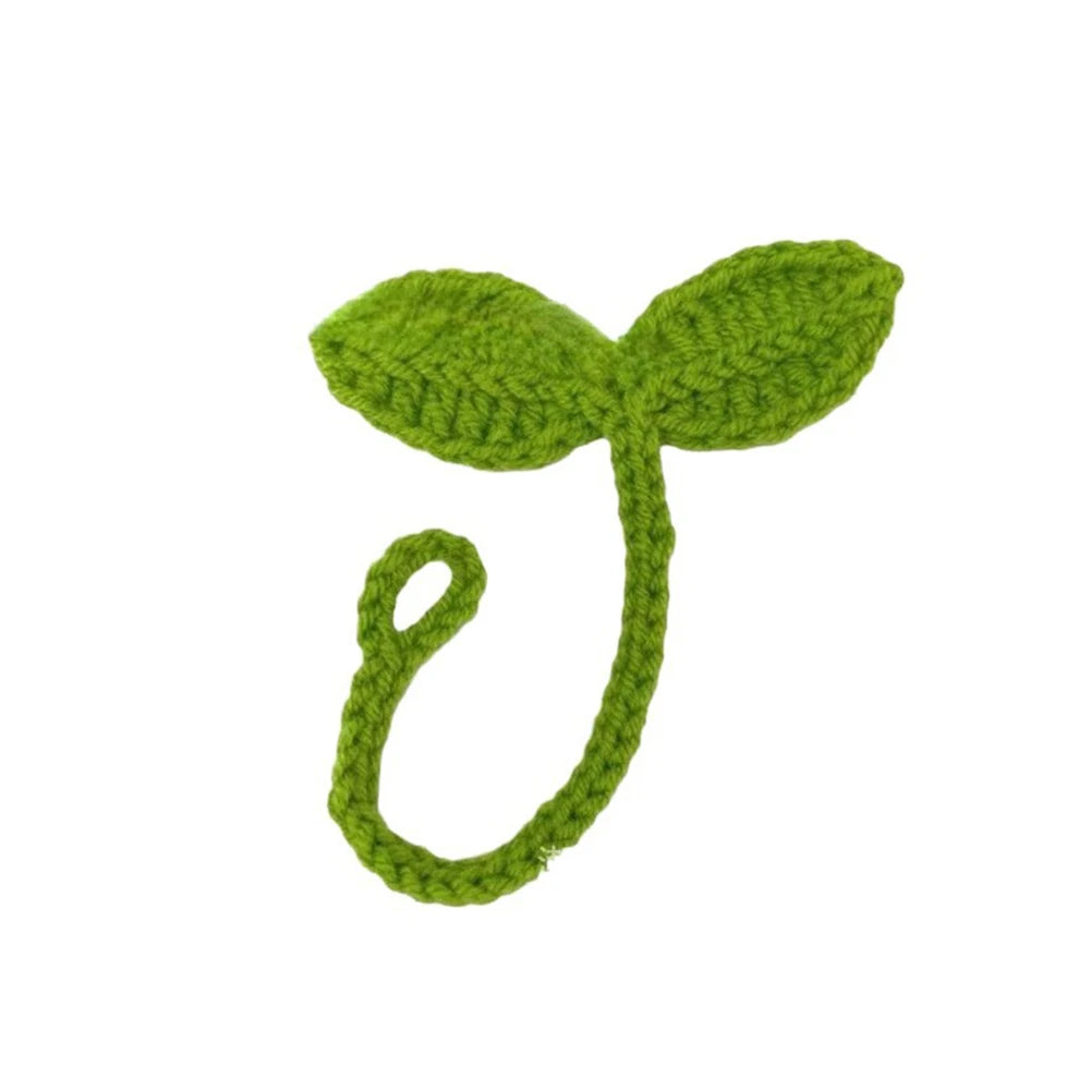 Hand-Crocheted Leaf Bookmark & Bag Charm | Yarn Accessory