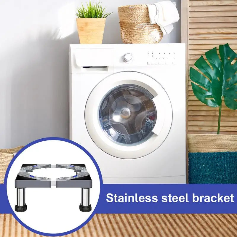 Heavy Duty Washer Stand Universal Stainless Steel Washer Dryer Stand Washing Machine Riser Heavy Duty Laundry Pedestal Oasis Select