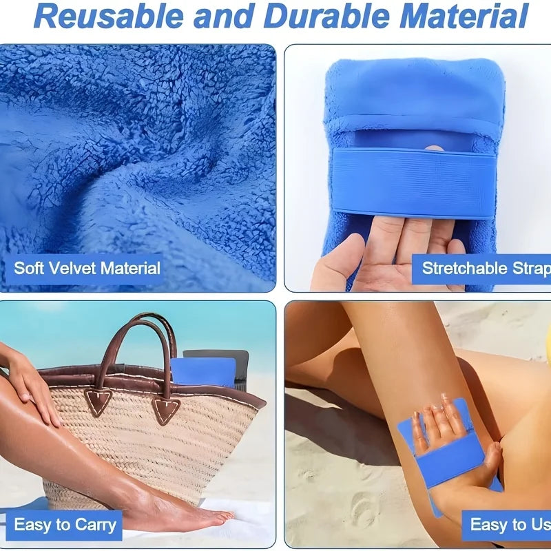 Lightweight Hand-Washable Beach Sand Removal Gloves, Sandproof Towels Alternative for Outdoor Beach Use Oasis Select