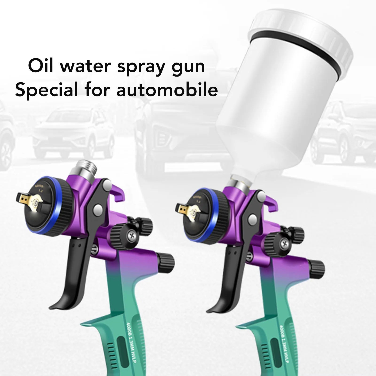 HVLP Spray Gun Kit Professional Paint Sprayer for Furniture Wall Art Projects Painting with 600ml Cup 1.3mm Nozzle Oasis Select