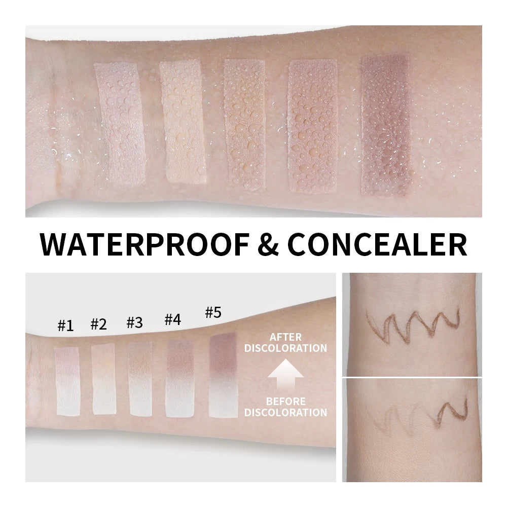 2-in-1 Color-Changing Foundation Stick Liquid Lightweight Moisturizing Brightening Foundation Color Changing For All Skin Types Oasis Select