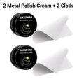 Expert Watch Polish Cream Scratch Remover Kit with Cloth for Stainless Steel Gold Silver Metal Jewelry Mirror Finish Repair Tool Oasis Select 2 sets of products