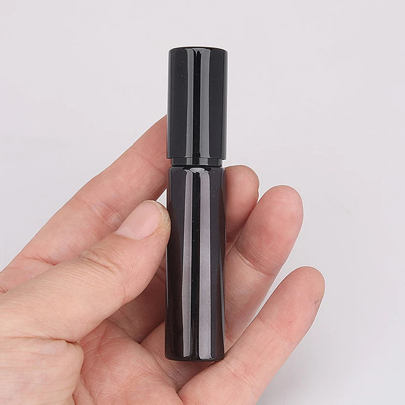 1PC 10ml Portable Mini Perfume Glass Bottle Travel Aluminum Spray Atomizer Empty Metal Parfume Atomiser Sprayer Oasis Select Black