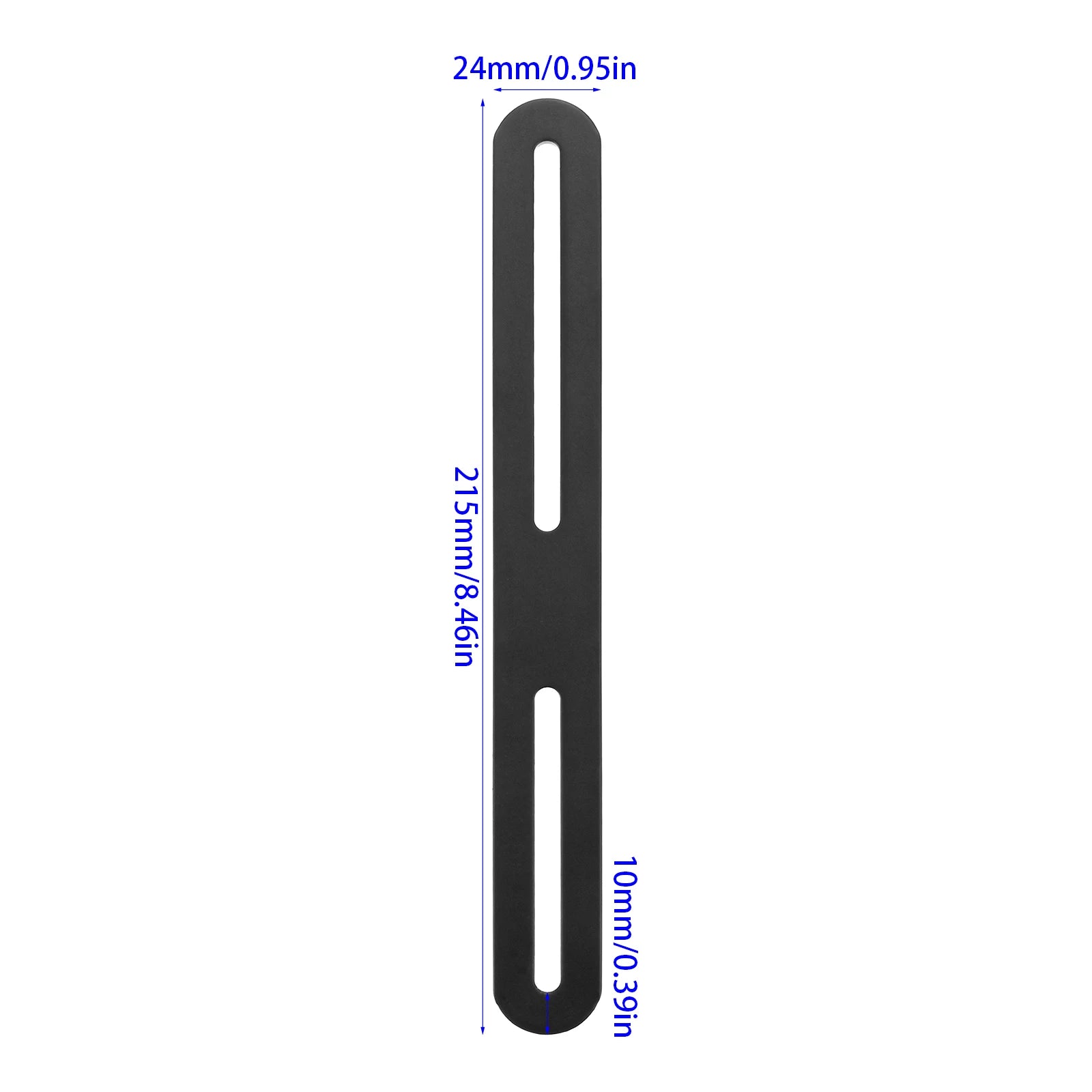 Black Stainless Steel Slotted Corner Braces for Furniture Repair & Woodworking Projects,Brushed Finish Adjustable Heavy Duty Oasis Select 24x215x3mm
