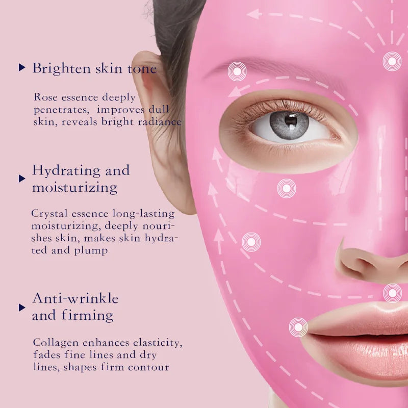 SADOER Collagen Facial Mask – Hydrating, Firming & Brightening Collagen Facial Mask Oasis Select