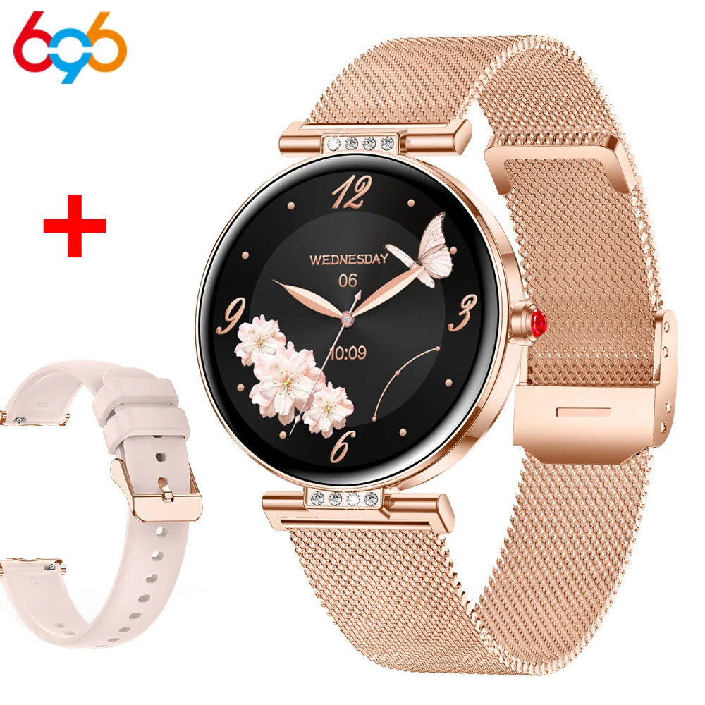 Lady Smartwatch Information Push Amoled Screen BT Call Smart Watch Women's Health Monitor Sports 6.2mm Ultra-thin All Metal Case Oasis Select GDPIS A GDM