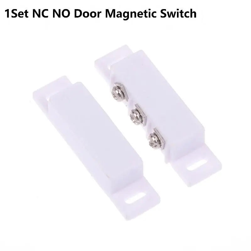 1Pair Normally Open/Closed Magnetic Door Window Contact Sensor, High Sensitivity Reed Switch for Security Alarm Oasis Select