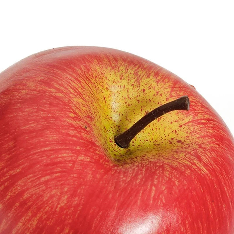 Decorative Artificial Apple Plastic Fruits Imitation Home Decor 12Pcs Red Oasis Select
