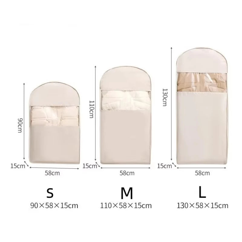 Compression Clothes Storage Bag with Hanging,Space Saving Vacant Seal Bag for Down Jacket,Winter Coat,Visible Organizer for Home Oasis Select