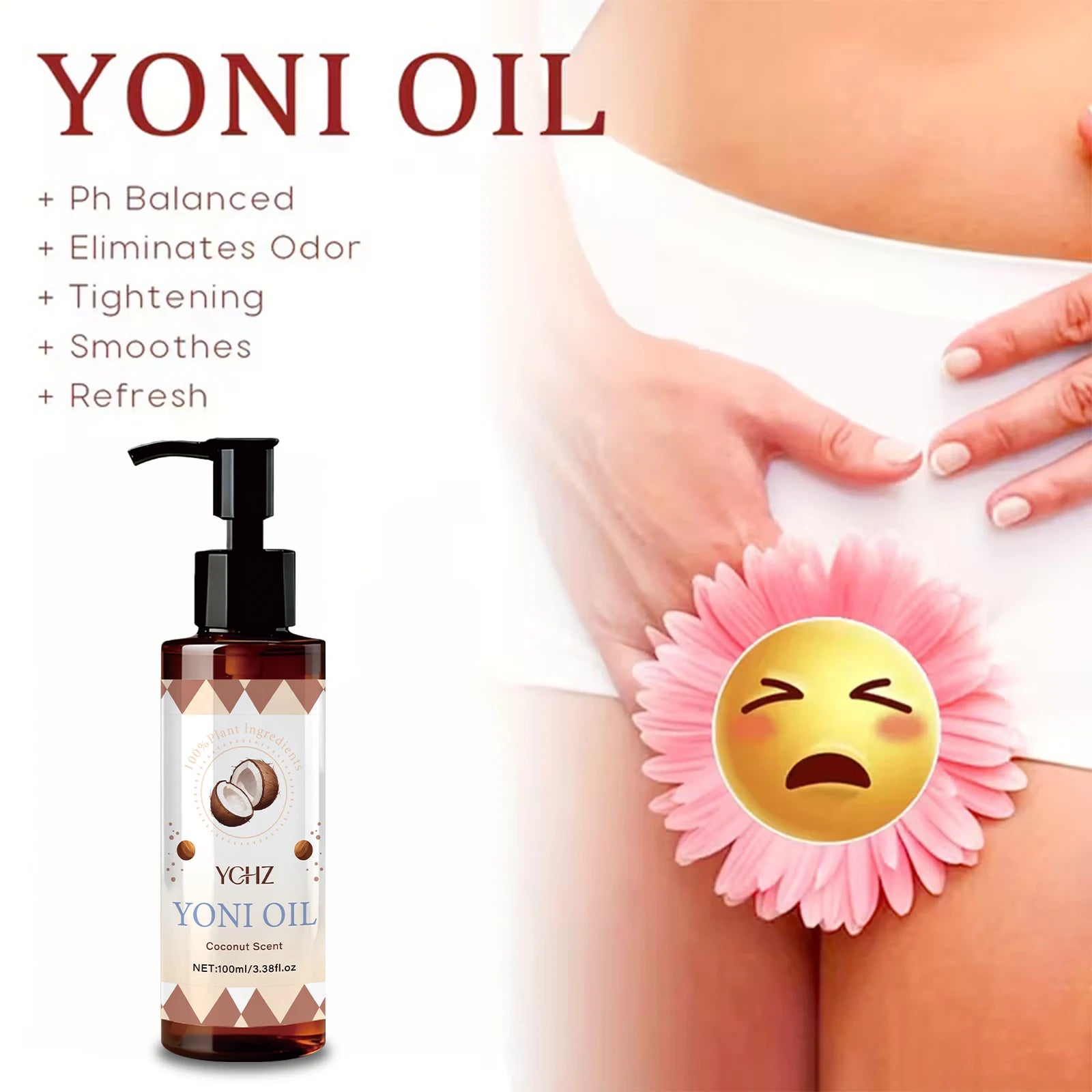 Yoni Oil Intimate Care Essential Oil – Coconut Scent 100ml
