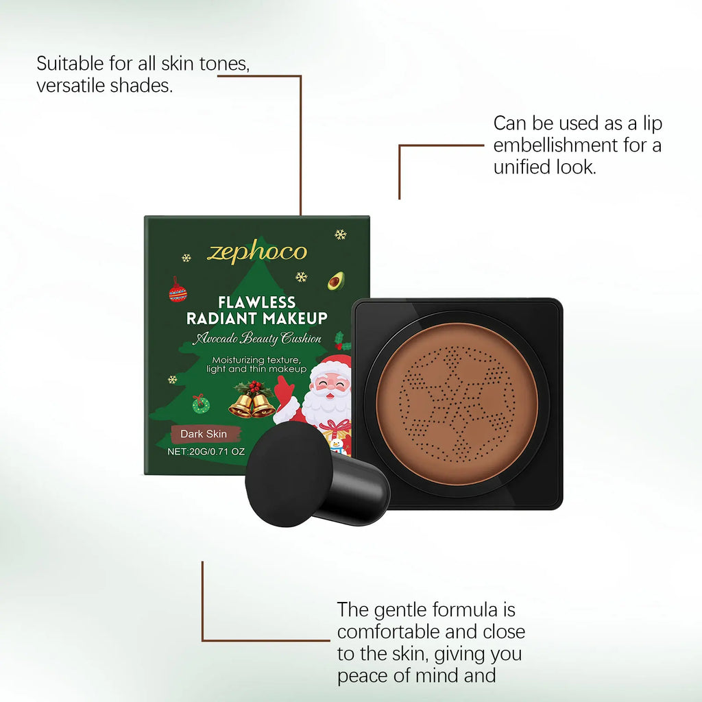 Deep Skin Tone Radiance Cushion Cream, long-lasting and transfer-resistant, naturally adheres to the skin with a lightweight, Oasis Select