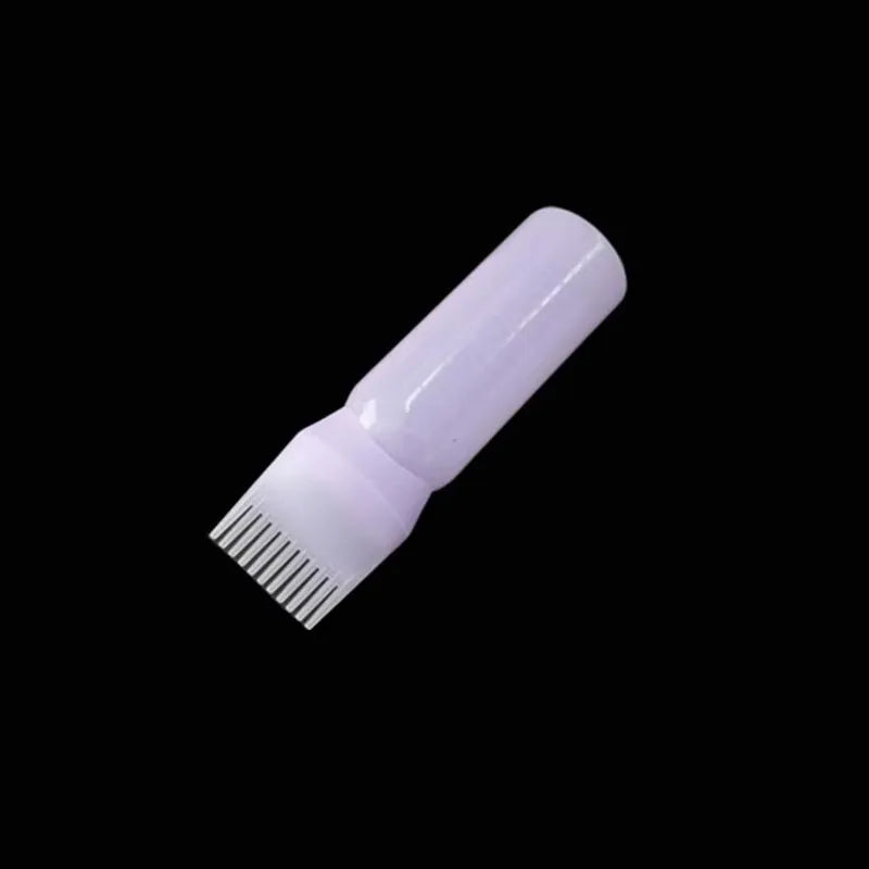 1/2/4pcs Hair Dye Refillable Bottle Comb Professional Salon Hair Oil Applicator Bottles Plastic Dispensing Hairdressing Styling Oasis Select 1pcs purple