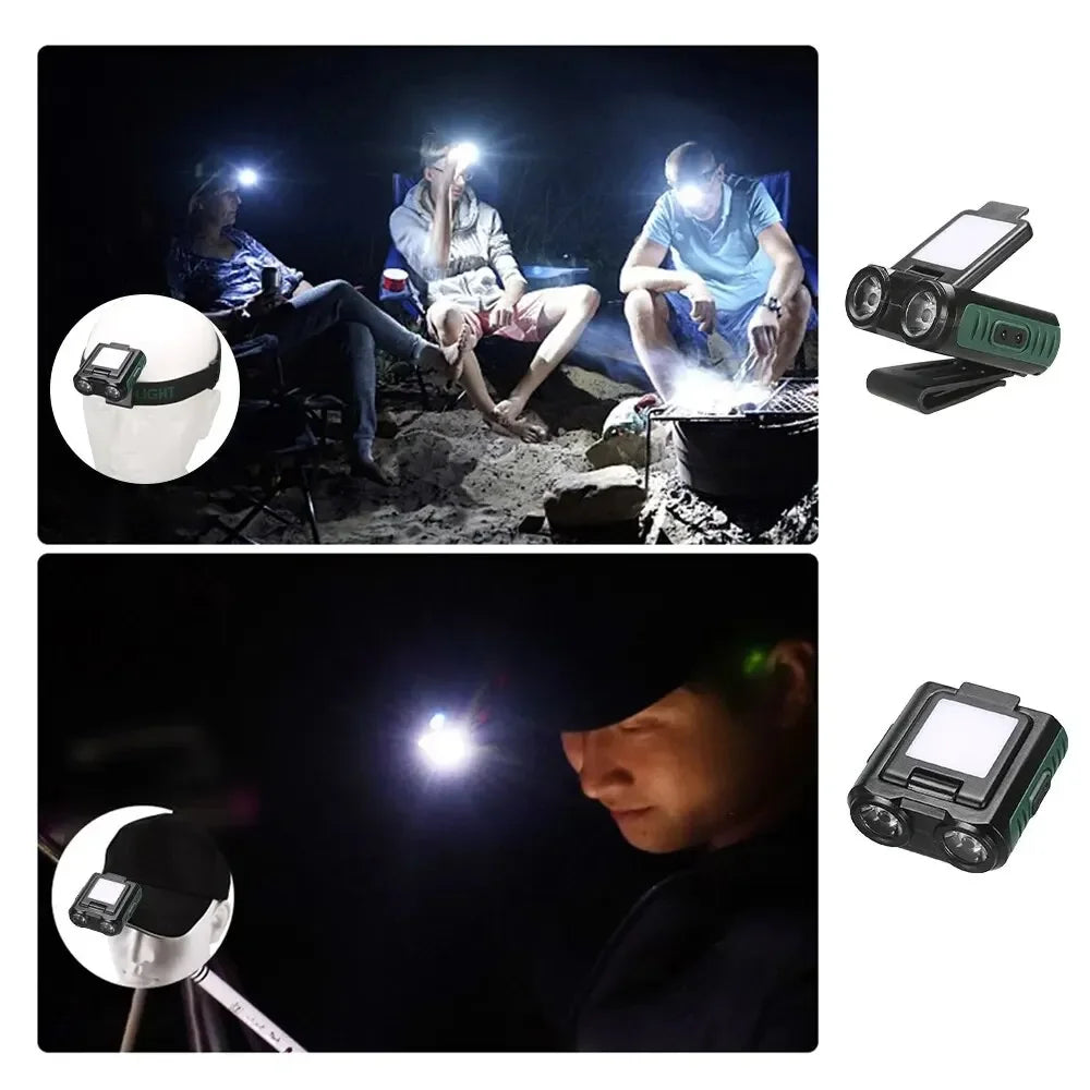 ESMARTER COB LED Headlamp | Gesture Sensor USB-C Rechargeable