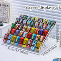 1pc acrylic multi-layer stepped toy car display rack buckle cosmetic home storage rack ideal choice for storage enthusiasts Oasis Select Transparent 5-layer