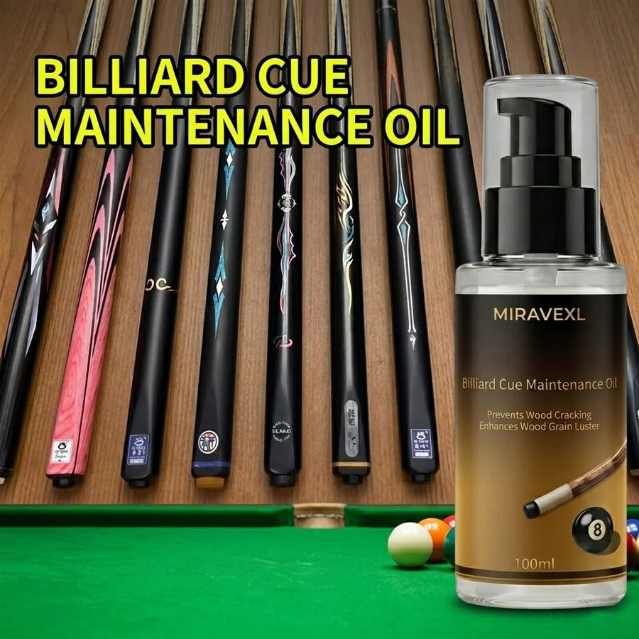 Pool Cue Shaft Oil Conditioner Snooker Cue Care Liquid Smooth Protection Waterproof Anti-deform Wood Polish Oil Billiard Supply Oasis Select