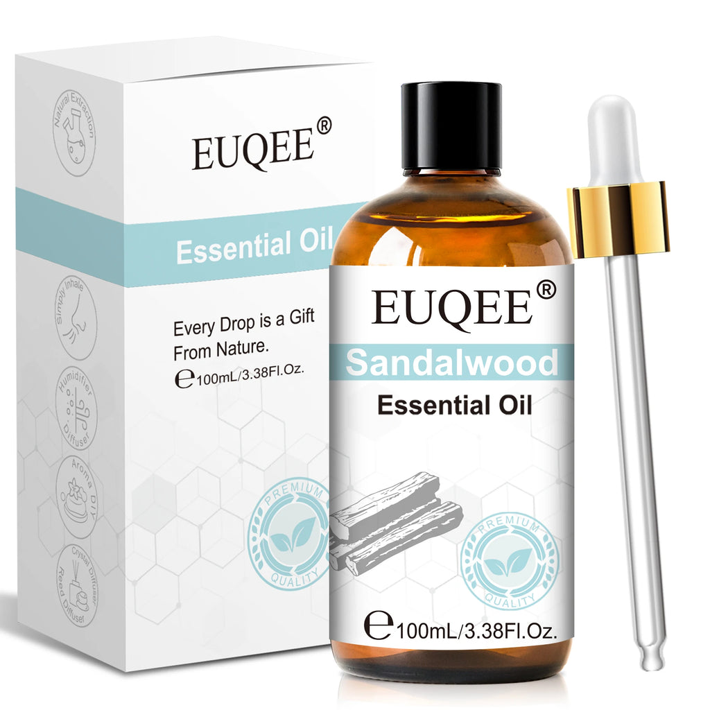 EUQEE 100ml Essential Oil for Diffuser – Lavender, Rose & More