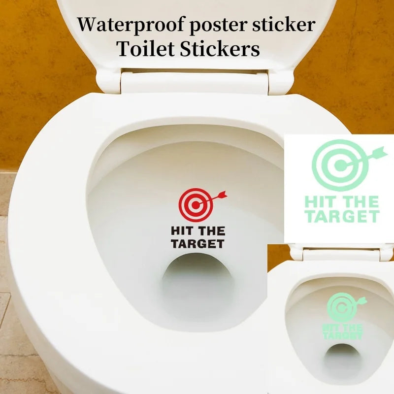 Luminous Toilet Stickers Waterproof Bathroom Sign Paster Glow In The Dark Self-adhesive Decals For Home Decoration Supplies Oasis Select