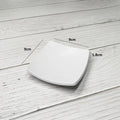 Square Arch Black Soap Dish Soap Tray Soap Holder Hotel Mini Soap Organizer Home Restaurant Bar Countertop Soap Box Containers Oasis Select white