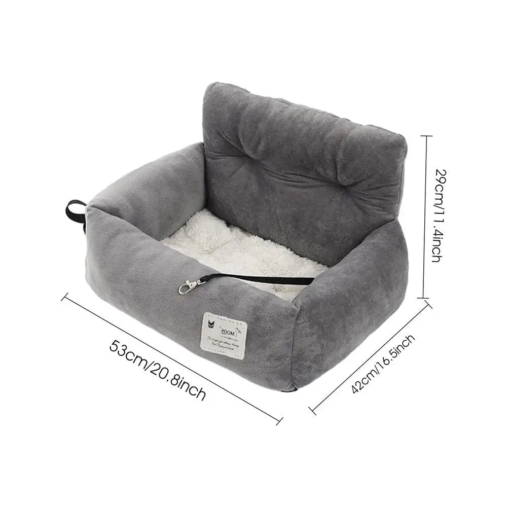 Dog Car Seat Pet Travel Booster Seat with Handle Dog Safety Car Seat Dog Car Bed Dual-Use for Car and Home Travel Carrier Bed Oasis Select A
