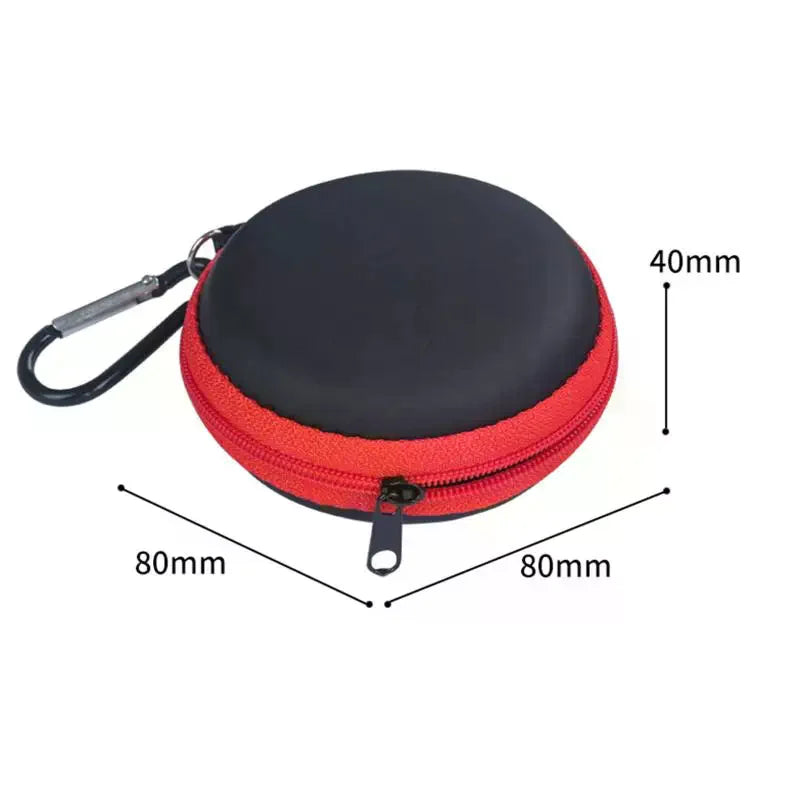 Compact EVA Keychain Ashtray with Portable Pouch, Anti-smog Solution for Vehicle and Travels Oasis Select