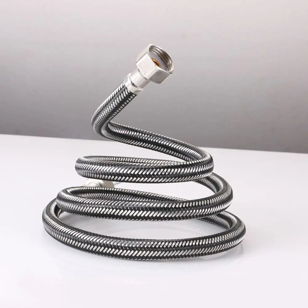 Durable 30-200cm Stainless Steel Braided Flexible Tube Hose Useful 1/2 Inch Hot and Cold Water Faucet Inlet Pipe Hose Oasis Select