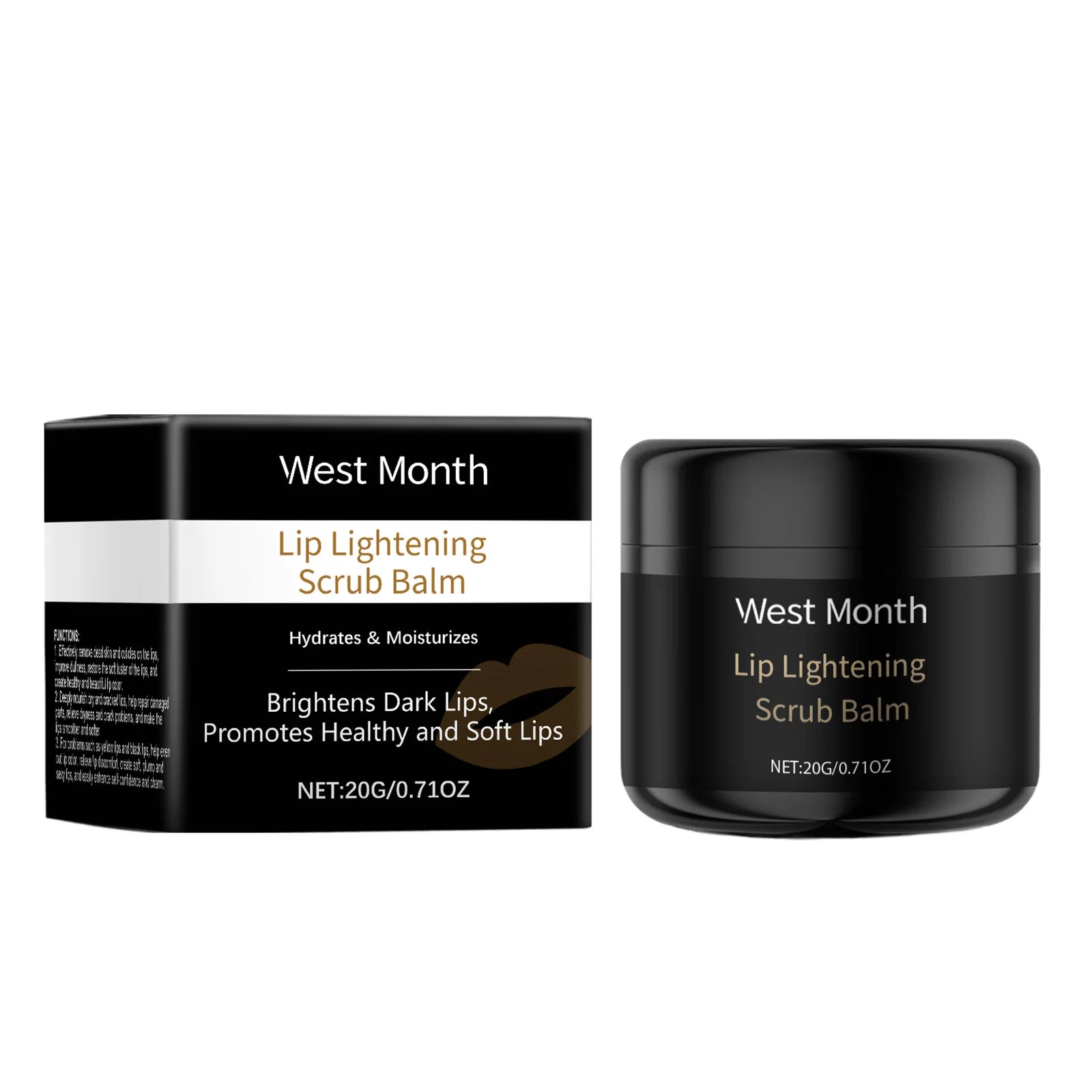 Hyaluronic Acid Lip Scrub – Exfoliate, Brighten & Moisturize Lip Scrub Exfoliator Oasis Select 20g Boxed