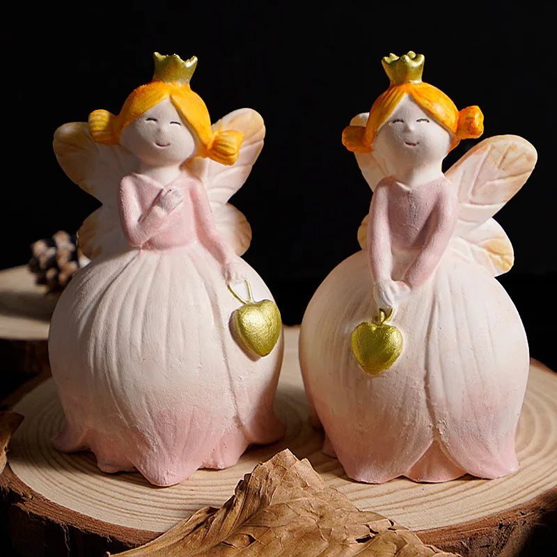 Lily Of The Valley Fairy Mold Forest Angel Girl Fairy Tale Crown Princess Plaster Figurine Silicone Mold Oasis Select