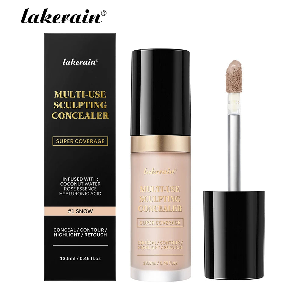 Lakerain 5-Shade Waterproof Matte Concealer & Foundation | Full Coverage