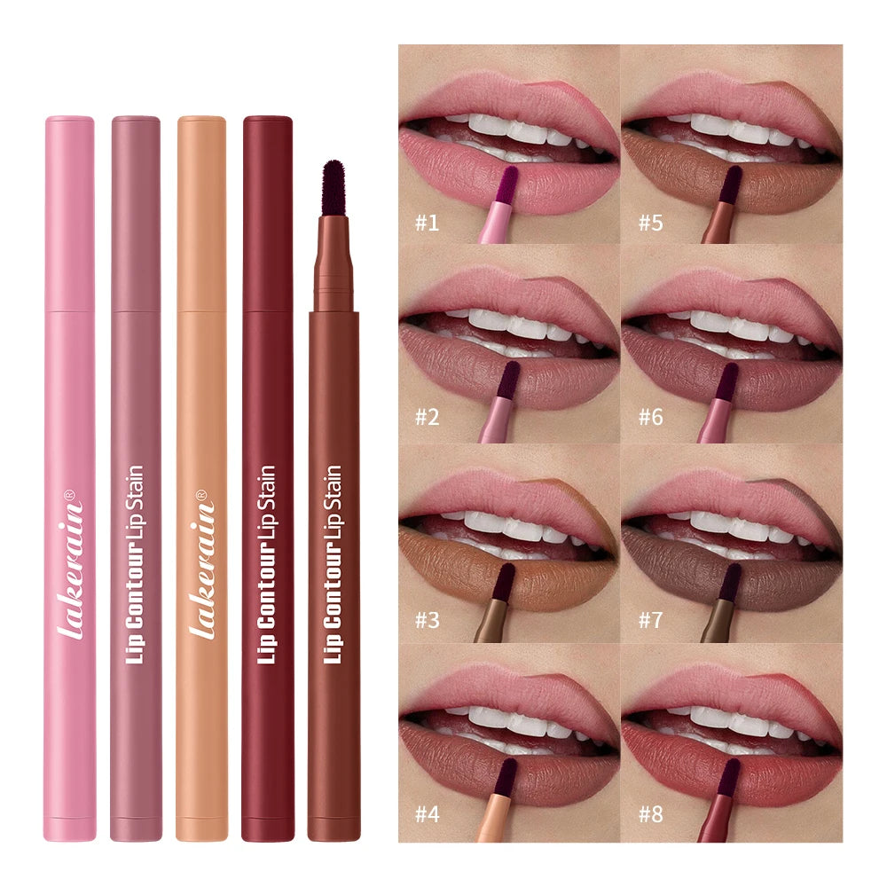 ibcccndc 2-in-1 Waterproof Lip Liner & Stain | Ultra Pigmented Lip Liner & Stain Oasis Select