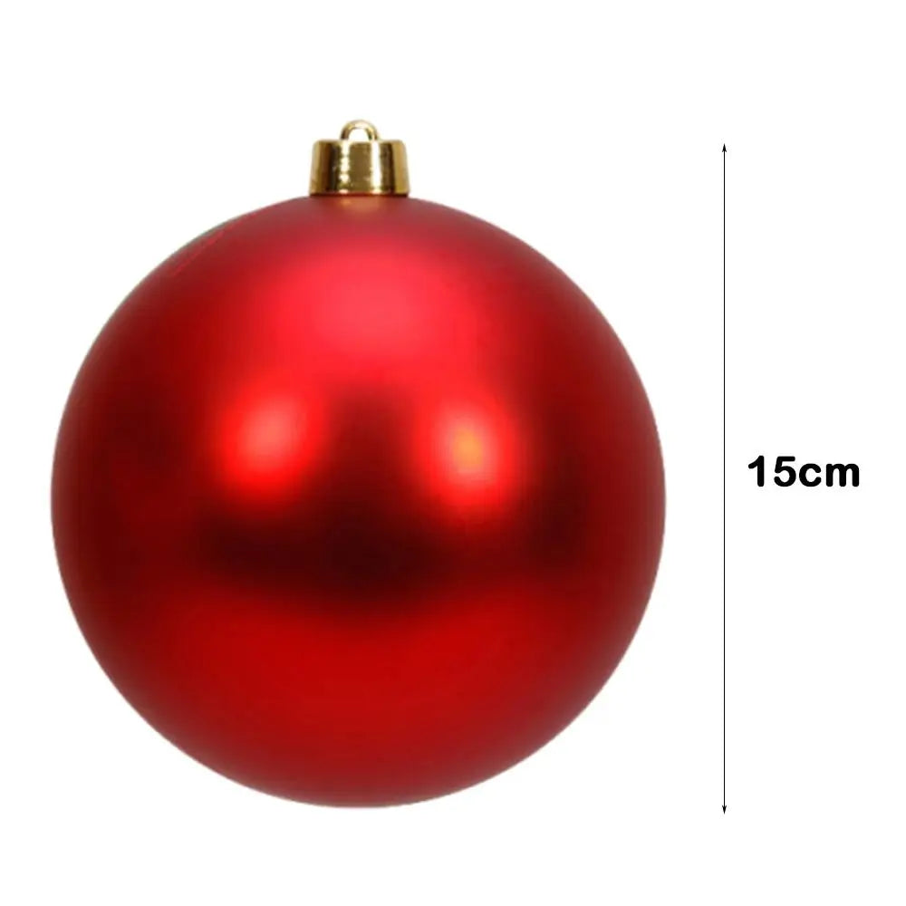 15cm Matte Christmas Ball Ornament | Holiday Ceiling Decor