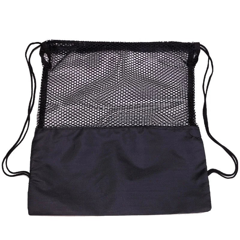 Mesh Bag Portable Football Storage Backpack Outdoor Basketball Volleyball Multifunctional Storage Bags Oasis Select 1pc black