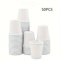 50/100PCS Disposable Small Paper Cup Tasting Cup Perfect for Coffee Candy Juice Home Supermarket Holiday Party Activities Oasis Select 50PCS