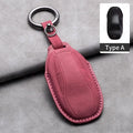 Full Protection Soft Touch Car Smart Key Case Holder Keyring Protection Cover for IM 2022 L7 2023 LS6 2023 LS7 Auto Key Shell Oasis Select B-red keychain