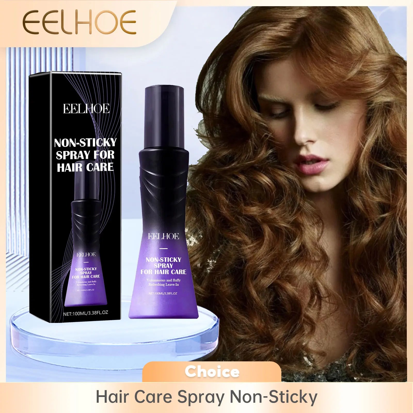 EELHOE Anti-Frizz Hair Spray – Silky, Fluffy & Shine Anti-Frizz Hair Spray Oasis Select 200ml Boxed