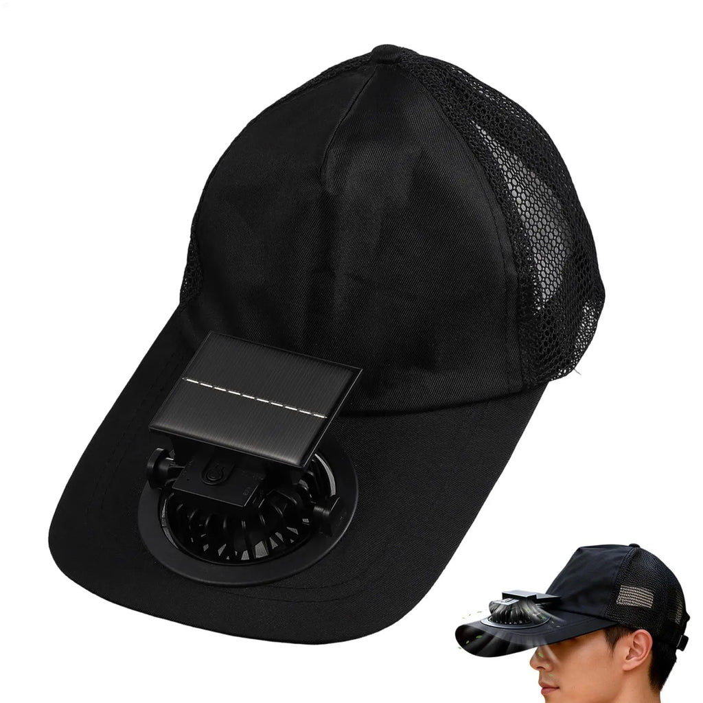 Hat with Fan USB Charging 3 Adjustable Speed Cool Mesh Baseball Hats With Mini Fan for Summer Beach Hiking Camping Fishing Oasis Select