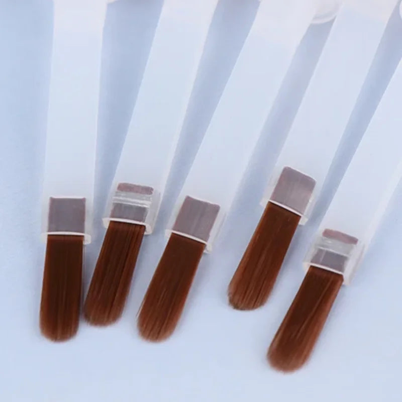 5/10/20Pcs Disposable Nail Polish Brush For 15ml Nail Polish Bottle Replacement Brush Brown Hair Nail Art Brush Applicators Oasis Select