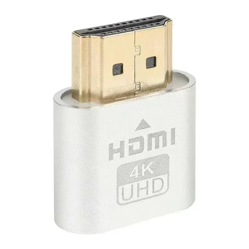 Dummy Plug Virtual Display Headless Ghost Display Emulator HDMI-compatible 4K DDC EDID Dummy Emulator Adapter Oasis Select Sliver