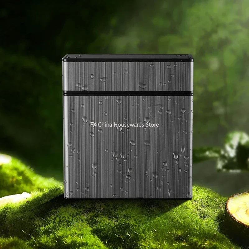 Large Capacity Cigarette Case Automatic Flip Cover Hold 40pcs Cigarettes Anti Pressure Portable Pocket Storage Box Smoking Tools Oasis Select