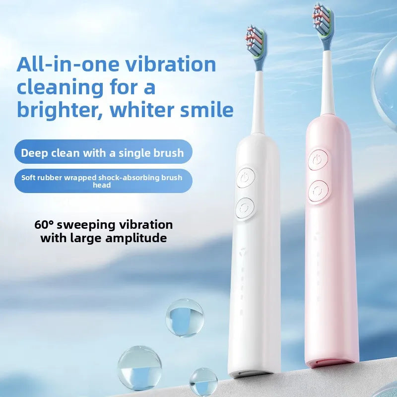 Smart Sonic Electric Toothbrush IPX7 Waterproof USB Rechargeable
