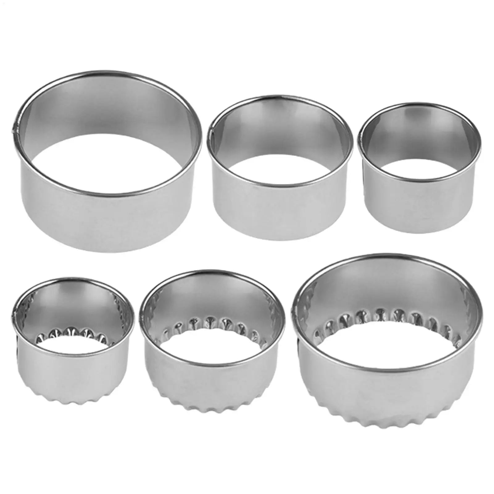 Round Mousse Mold Stainless Steel Reusable Biscuits Cookie Cutter DIY Pastry Baking Circle Ring Mold Baking Tool Bakeware Oasis Select