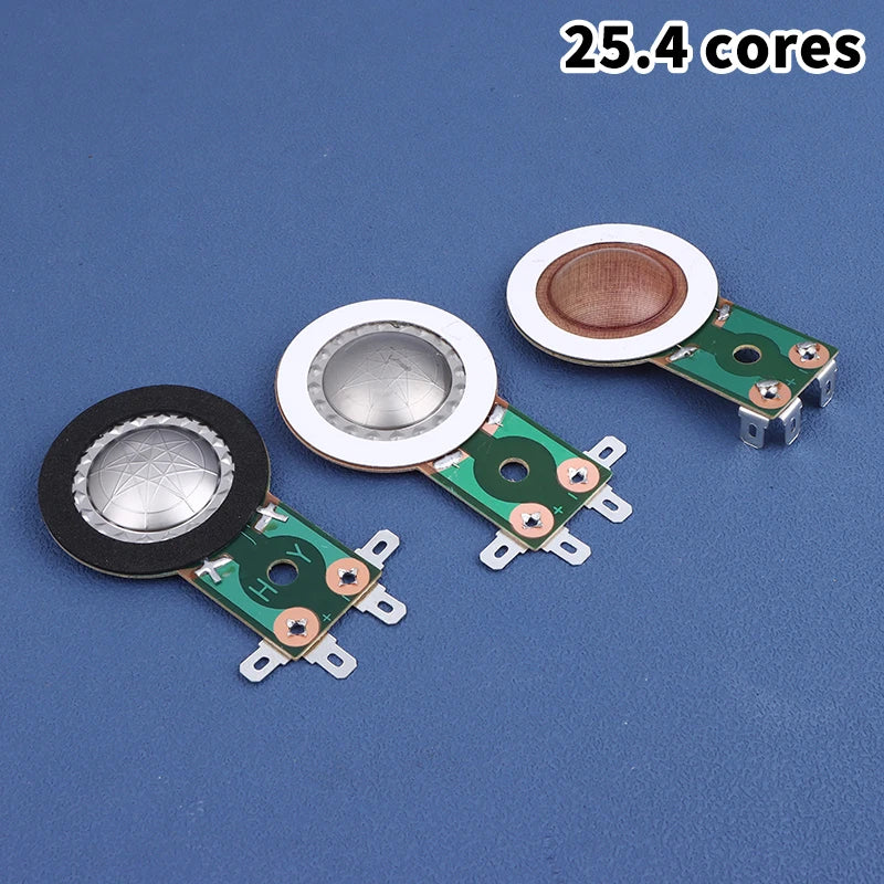 25.4MM Tweeters Voice Coil Round Speaker Treble Coil Replacement Horn Titanium Film Copper Clad Alumium Diaphragm Oasis Select