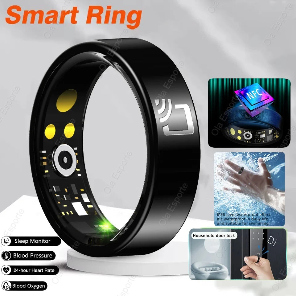 NFC Smart Ring 2025 – Heart Rate, SpO2 & Sleep Tracker