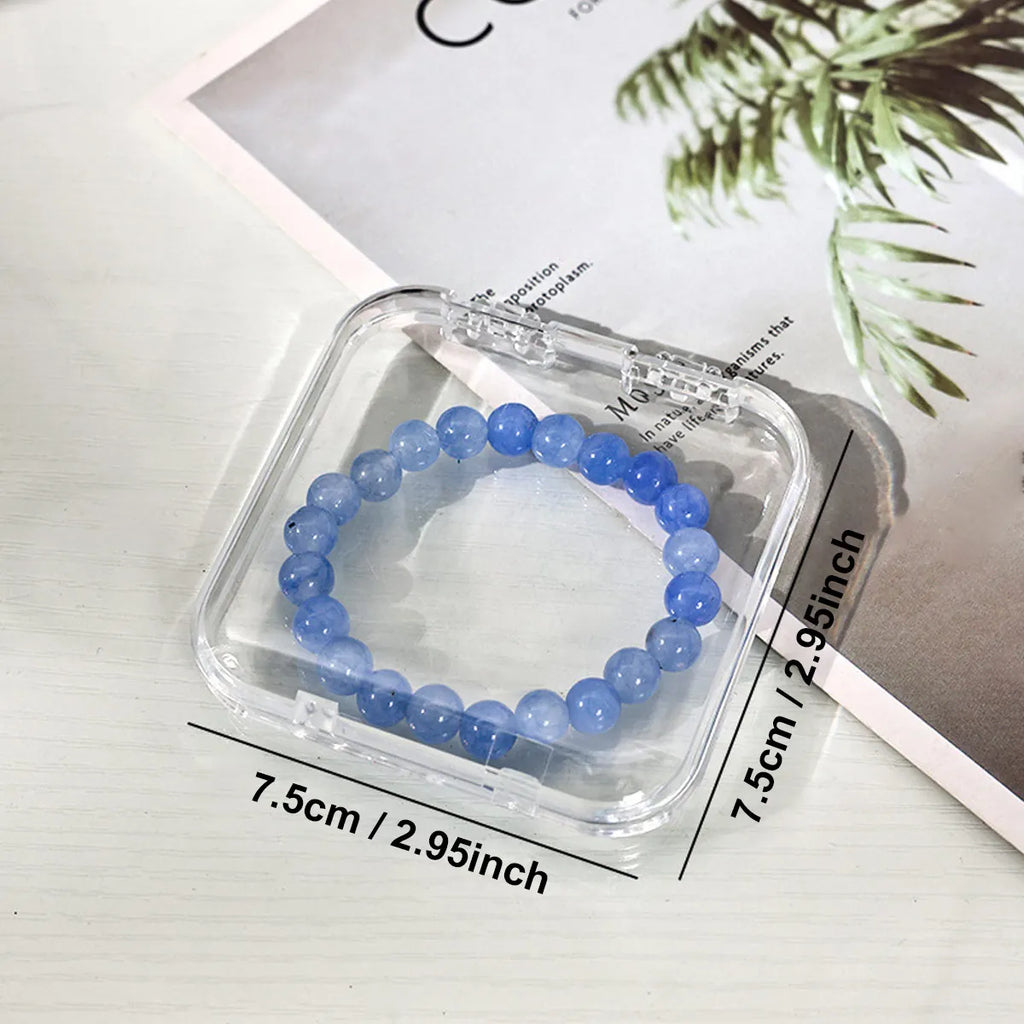 5pcs Transparent plastic storage box, bracelet, fake nail display box, multifunctional packaging box, jewelry box Oasis Select Small size -5 pcs