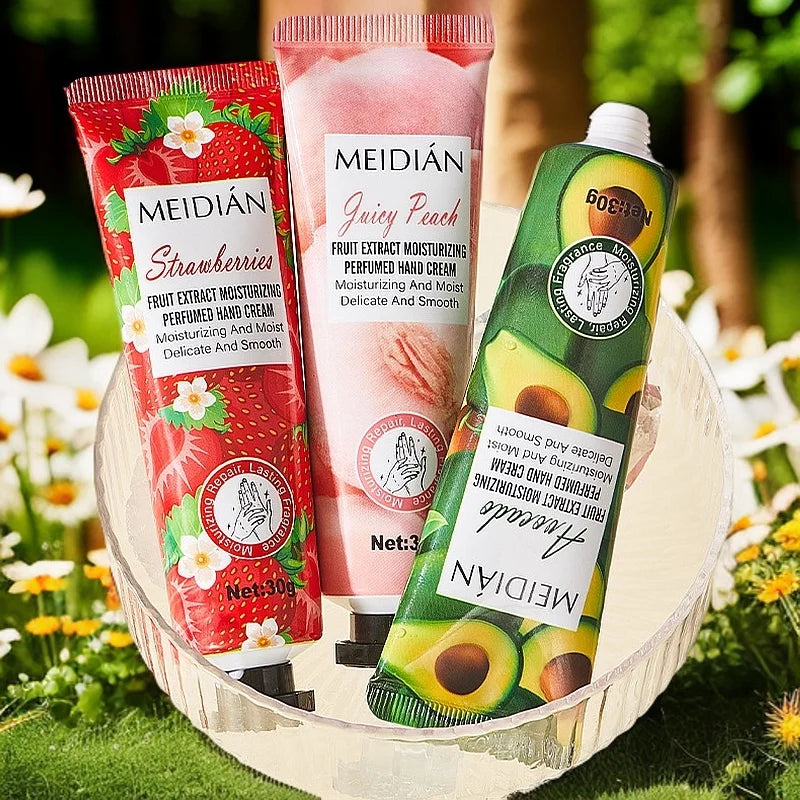 5-Piece Fruit Scented Hand Cream Set – Moisturizing Hand Care Hand Cream Set Oasis Select
