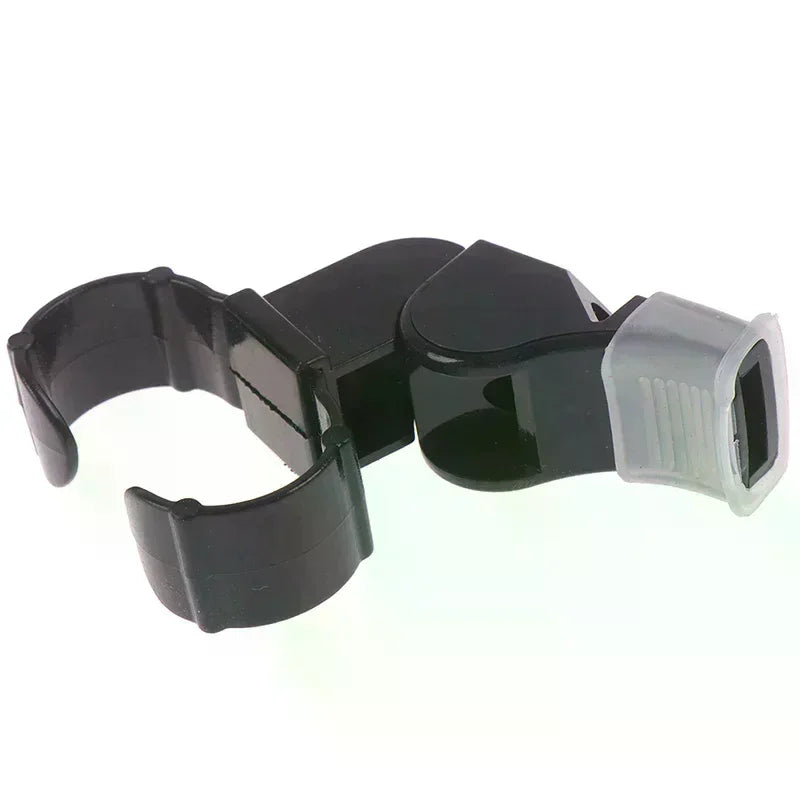 Black Plastic Pealess Finger Grip Sports Skate/Football Referee Mouth Whistle Oasis Select