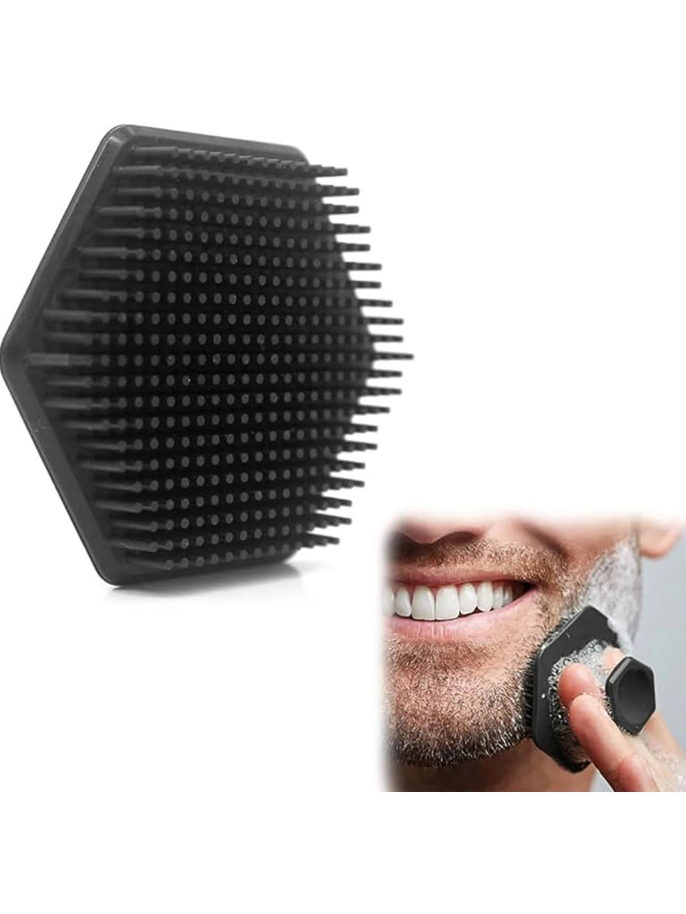 Silicone Exfoliating Face & Body Scrub Brush – No-Slip Handle Silicone Cleansing Brush Oasis Select 1pcs