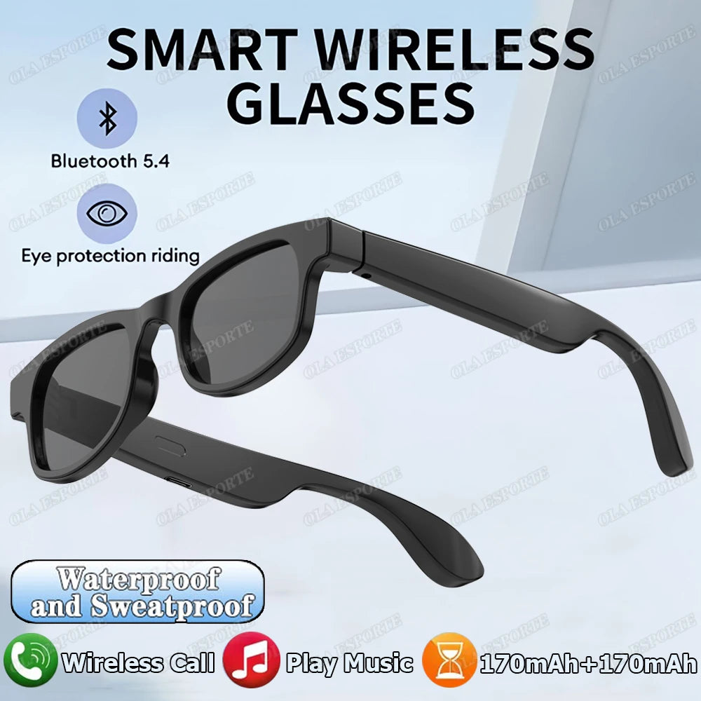 Smart Glasses AI Voice Assistant Bluetooth 5.3 & HD Camera