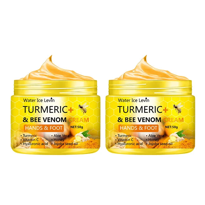 Turmeric Bee Venom Anti-Drying Crack Foot Cream Hand Cracked Repair Skin Removal Care Cream Dead Feet Hand Skin Oasis Select 2pcs